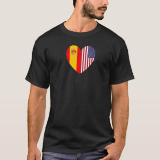 Friendship Forever America and Spain   T-Shirt