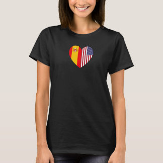 Friendship Forever America and Spain   T-Shirt