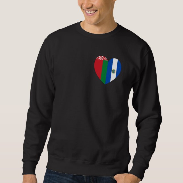 Friendship Forever El Salvador And Belarus Sweatshirt (Front)