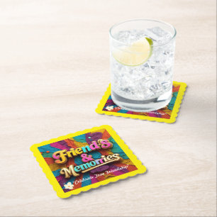 "Friendship Forever Young" Paper Coaster