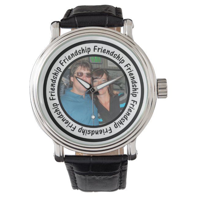 Friendship Frame Circle Add Your Photo Watch (Front)