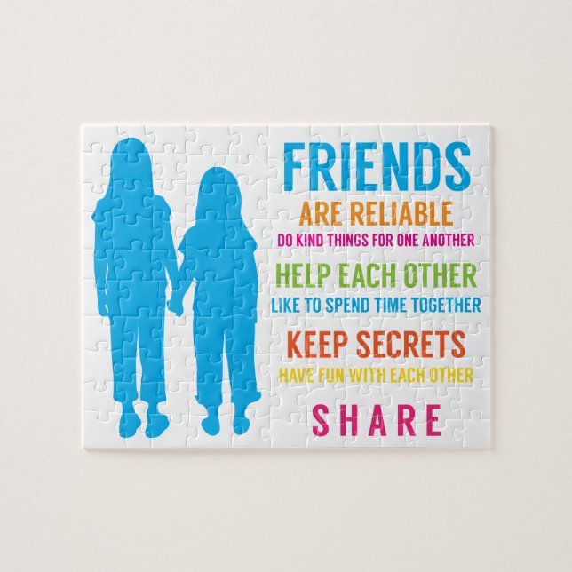 Friendship Friend BFF Girlfriends Best Friends Jigsaw Puzzle (Horizontal)