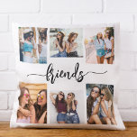 Friendship Friends 6 Photo Collage Keepsake Gift Cushion<br><div class="desc">Celebrate the essence of friendship with the Friendship Friends 6 Photo Collage Keepsake Gift Throw Pillow. Personalised with a beautifully arranged collage of six cherished photos, it captures the special moments shared with your closest friends. Crafted from high-quality materials, this pillow adds a stylish and sentimental touch to any space,...</div>