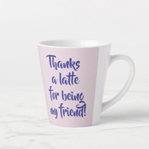 Friendship Gift, Colourful Hearts, Customisable  Latte Mug