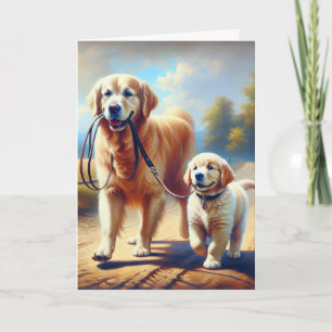 Friendship Golden Retrievers Card