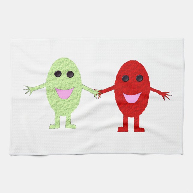 Friendship Grapes Kitchen Towel (Horizontal)
