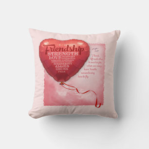 Friendship Heart Balloon Cushion