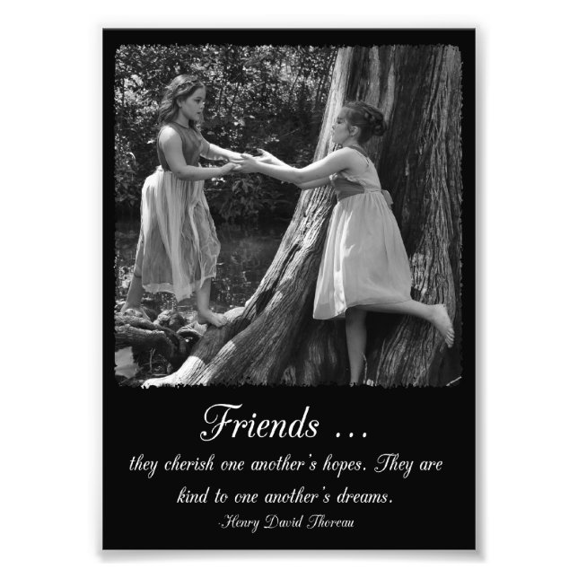 Friendship Henry David Thoreau Quote Photo Print (Front)
