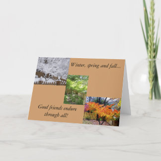 Friendship in all seasons card