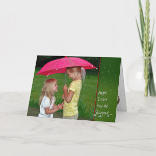 Friendship in the rain card