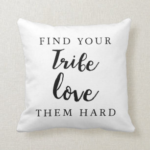 friendship inspirational quote love them hard cushion