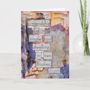 Friendship Is A Single Soul Card