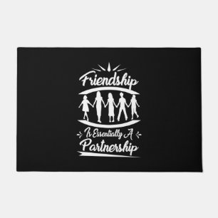 Friendship Is Essentially A Partnership Doormat