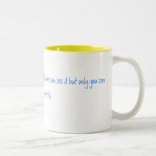 Friendship is like peeing your pants. Everyone ... Two-Tone Coffee Mug