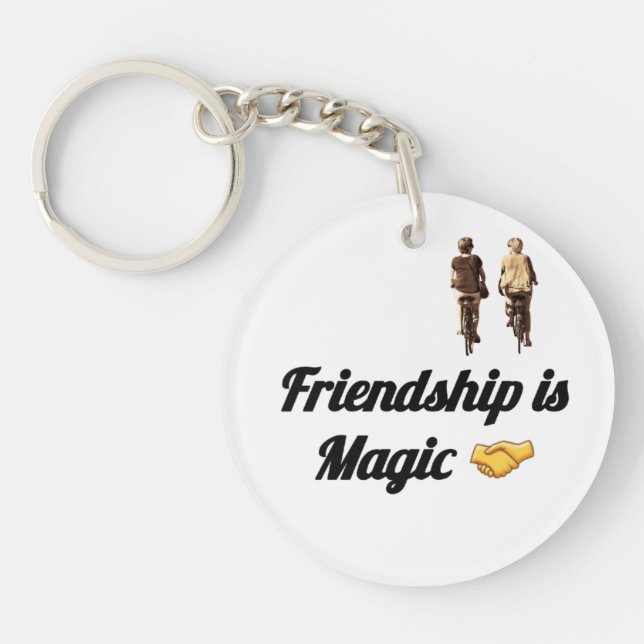 Friendship Is Magic Keychain – Cute BestFr girl (Front)
