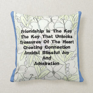 Friendship Is The Key Cushion