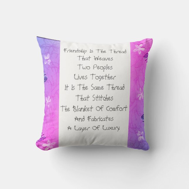 Friendship Is The Thread Cushion (Front)
