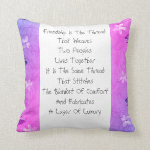 Friendship Is The Thread Cushion