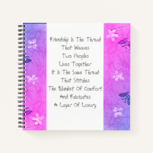 Friendship Is The Thread Notebook