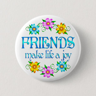 Friendship Joy 6 Cm Round Badge