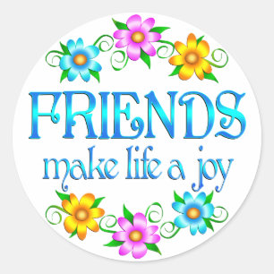 Friendship Joy Classic Round Sticker
