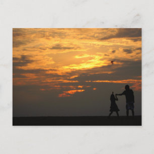 Friendship Kite Flying Postcard
