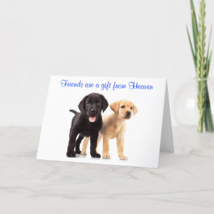 Friendship Labrador Retriever Puppies Card