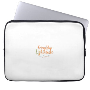Friendship Lighthouse Laptop Sleeve