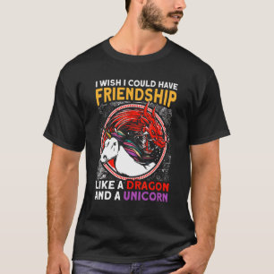 Friendship Like A Dragon And A Unicorn Dragon T-Shirt