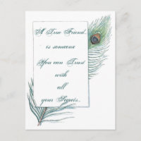 Friendship Love Quote Inspirational Peacock