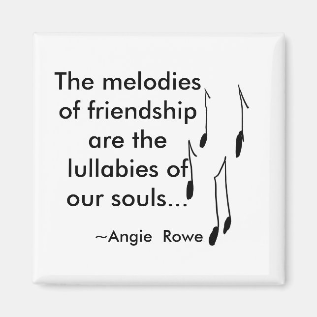 Friendship Magnet with Quote (Front)