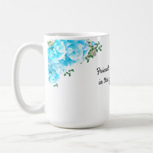 Friendship Message Garden Flowers Coffee Mug