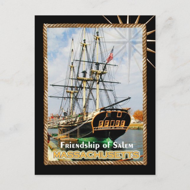 Friendship of Salem, Massachusetts Postcard (Front)