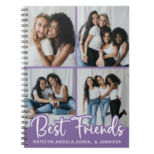 Friendship Personalised Photo Collage Best Friends Notebook