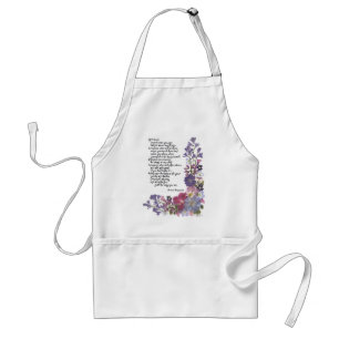 Friendship poem standard apron