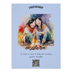 Friendship Positive Affirmation Poster