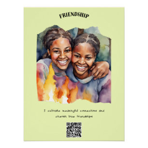 Friendship Positive Affirmation Poster