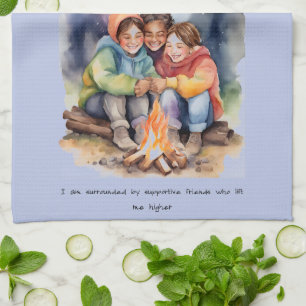 Friendship Positive Affirmation Tea Towel
