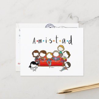 Friendship postcard for san valentin