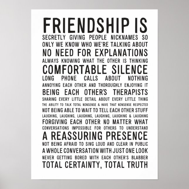 Friendship Poster (Front)