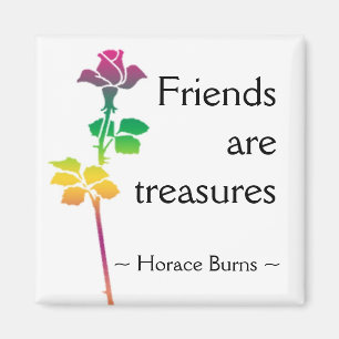 Friendship Quotation - Motivational Quote Magnet