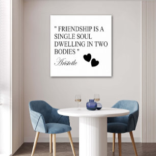 Friendship Quote By Aristotle Poster