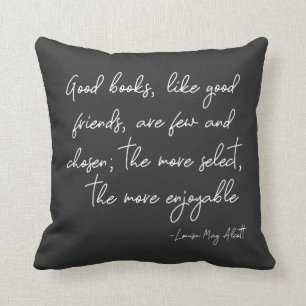 Friendship Quote in Simple Script Lettering Cushion