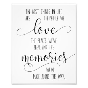 Friendship Quote, Love quote family and friends Photo Print