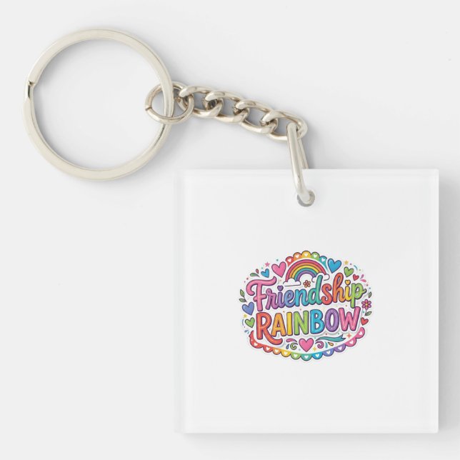 Friendship Rainbow Key Ring (Front)