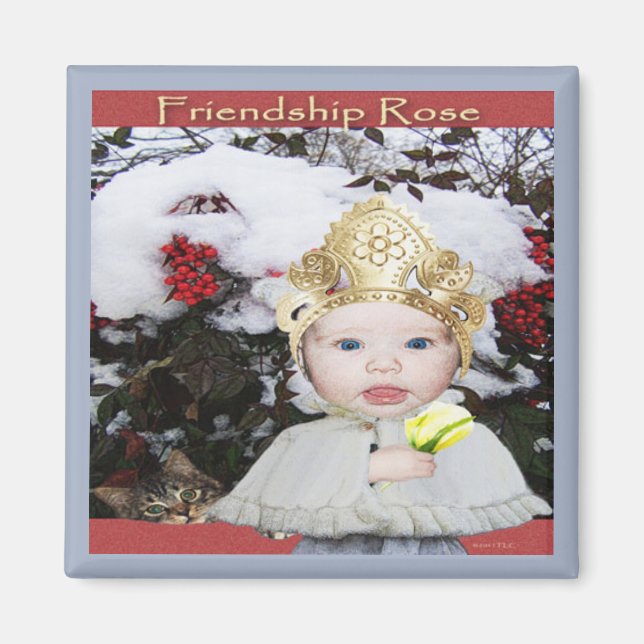 Friendship Rose Magnet (Front)