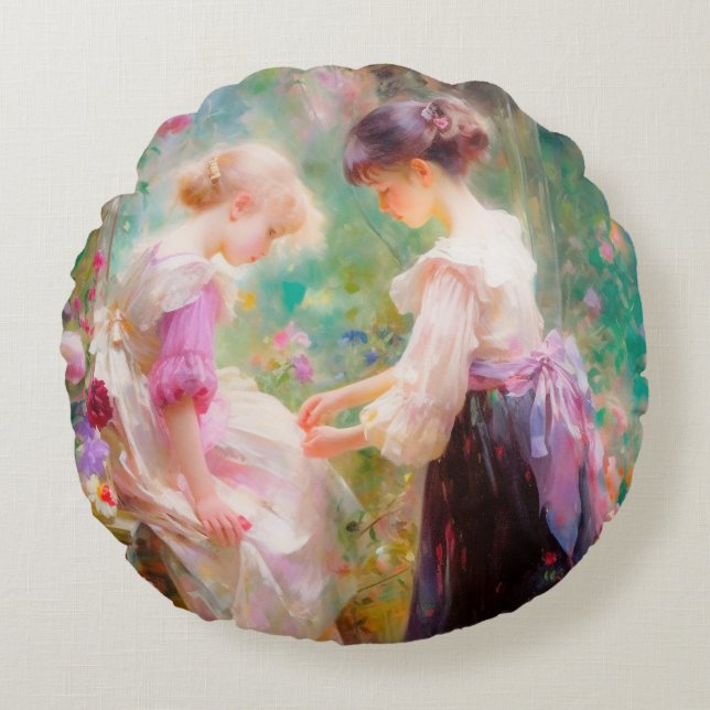 Friendship  round cushion (Front)