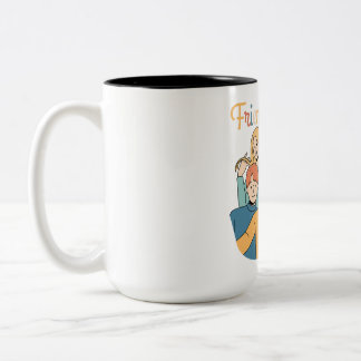 Friendship Squad Graphic Two-Tone Coffee Mug