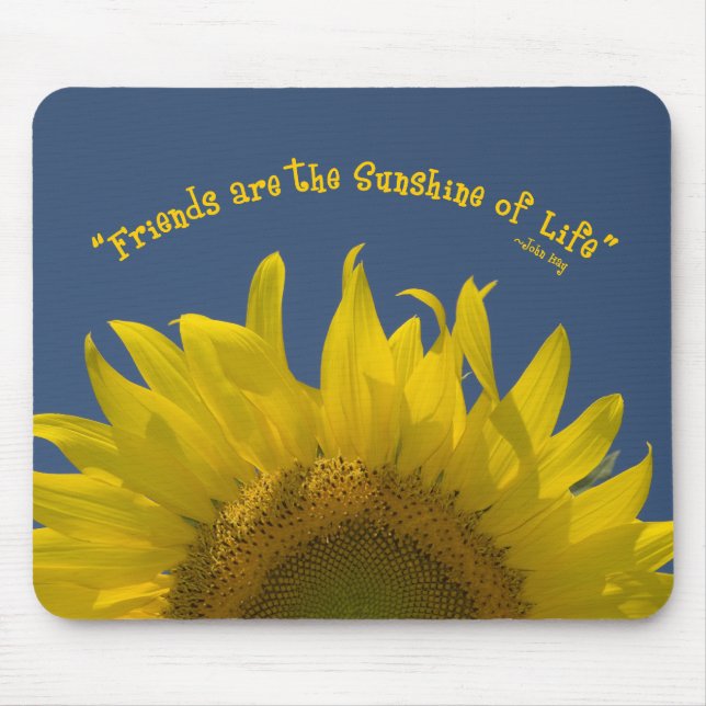 Friendship Sunflower Mouse Pad (Front)