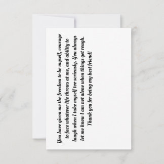 Friendship Thank You Card